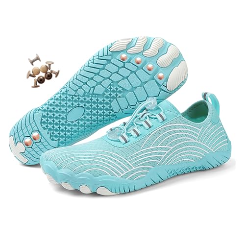 Zureto Erdungsschuhe mit Kupfer, Kupfer-Wander-Barfußschuhe Damen Herren wasserdichter Rutschfester Komfort-Wanderschuh (H01Green, Erwachsene, Damen, 40, Numerisch, EU Schuhgrößensystem, M) von Zureto