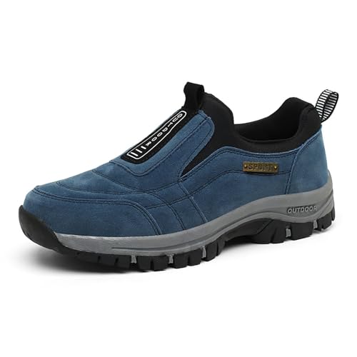 Zureto Hatme Orthopädische Wanderschuhe, Herren-Sportschuhe, atmungsaktive Freizeitschuhe, rutschfeste Schuhe (Dark Blue, Erwachsene, Herren, 44, Numerisch, EU Schuhgrößensystem, M) von Zureto