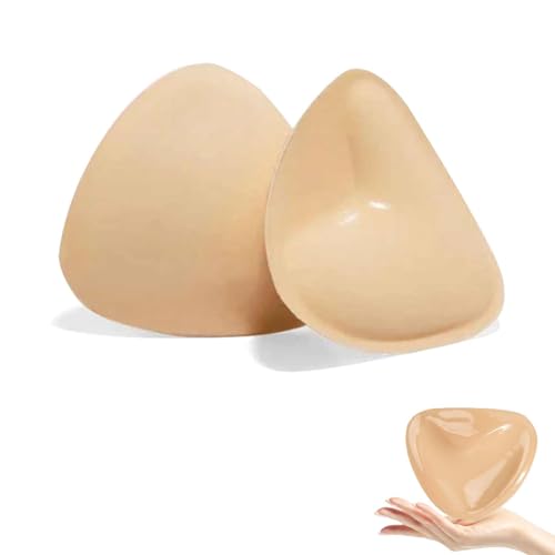 Zureto Pushpads, Push up Pads, Doppelseitig klebende Pushup Nippelcover, Klebe BH Push Up (Beige, C-D Körbchen) von Zureto