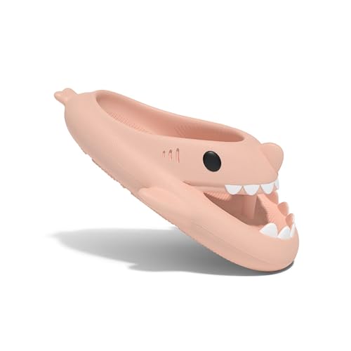 Zureto Shark Flip Flops, Original Shark Slides Erwachsene, Cartoon Cloud Shark Hausschuhe für Damen und Herren (Pink, Erwachsene, Damen, 36, Numerisch (von/bis), EU Schuhgrößensystem, 37, M) von Zureto