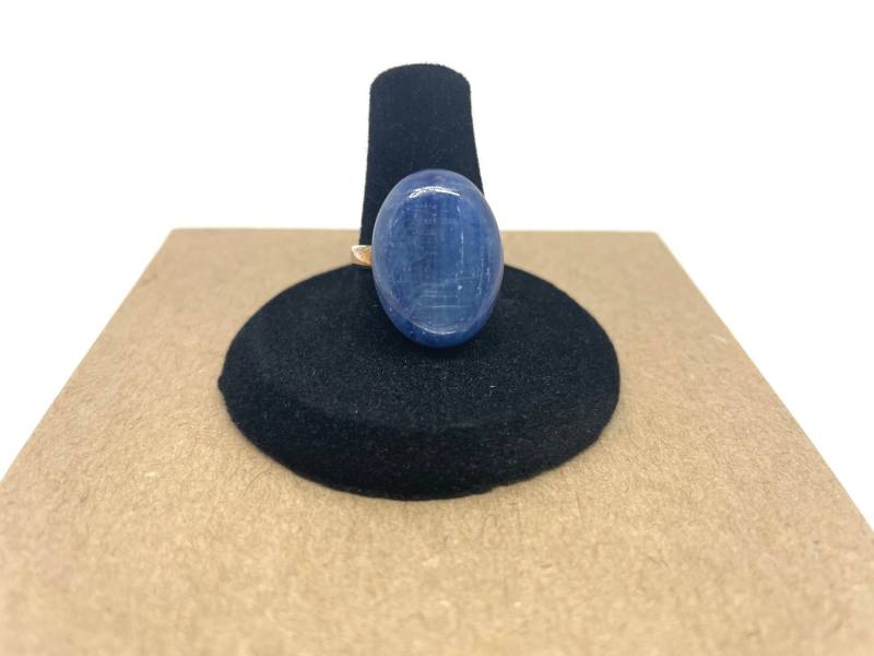 Kyanit-Cabochon-Ring, Kyanit-Ring, Cabochon Ring, Ovale Sterling Silber Halbedelstein Ring von ZuriDesignsBoutique
