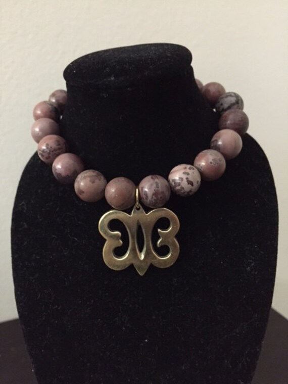 Verrückte Pferd Stein Hye Wonhye Stretch Armband, Adinrka Charm Stretch-Armband, Verrückte Armband von ZuriDesignsBoutique