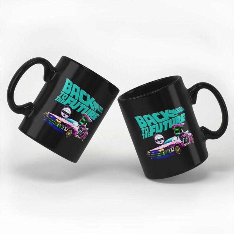 Zurück in die Zukunft Delorean Tasse schwarz von Zurück in die Zukunft