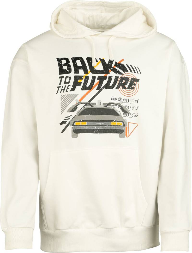 Zurück in die Zukunft Kapuzenpullover - Back to the future - S bis 3XL - für Männer - Größe XL - weiß  - EMP exklusives Merchandise! Zurück in die Zukunft Kapuzenpullover - Back to the future - S bis 3XL - für Männer - Größe XL - weiß  - EMP exklusives Merchandise! von Zurück in die Zukunft