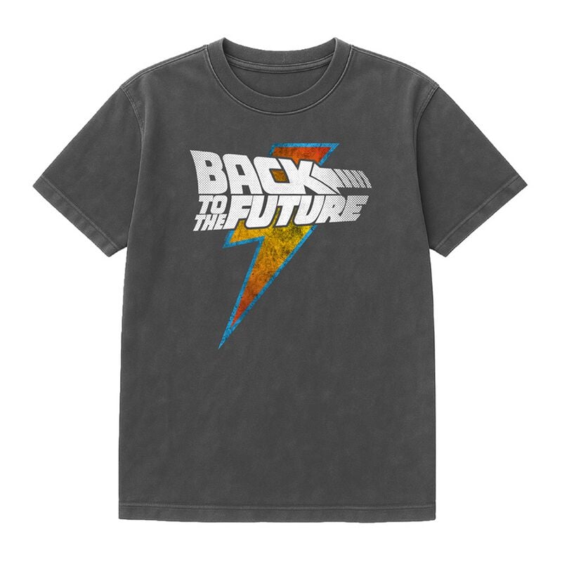 Zurück in die Zukunft Oversize T-Shirt - Back To The Future - Lightning - Oversize - S bis XXL - für Männer - Größe XXL - schwarz  - Lizenzierter von Zurück in die Zukunft