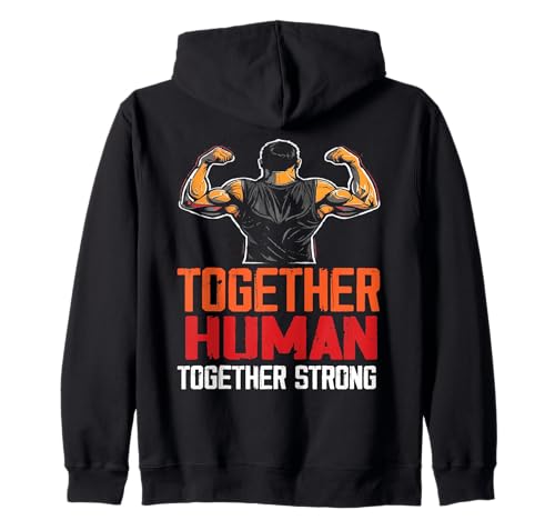 Together Human Together Strong Gemeinsam Stark Einheit Damen Kapuzenjacke Together Human Together Strong Gemeinsam Stark Einheit Damen Kapuzenjacke von Zusammenhalt Menschlichkeit Stärke Solidarität