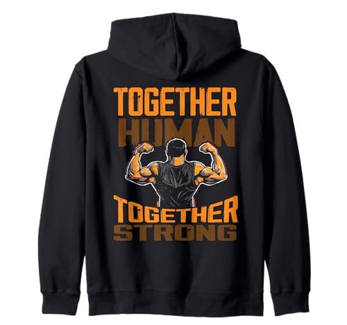 Together Human Together Strong Gemeinsam Stark Einheit Damen Kapuzenjacke Together Human Together Strong Gemeinsam Stark Einheit Damen Kapuzenjacke von Zusammenhalt Menschlichkeit Stärke Solidarität