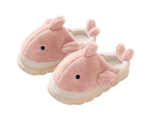 Zuwxeu Plüsch Home Hausschuhe für Damen und Herren, Cartoon Hai Tier Baumwolle Hausschuhe Winter Indoor Warm Weich und Bequem Dicke Sohle Schuhe, Pink, 6.5-7.5 Women/5.5-6 Men Zuwxeu Plüsch Home Hausschuhe für Damen und Herren, Cartoon Hai Tier Baumwolle Hausschuhe Winter Indoor Warm Weich und Bequem Dicke Sohle Schuhe, Pink, 6.5-7.5 Women/5.5-6 Men von Zuwxeu