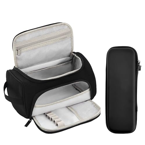 Zuxbolf Federmäppchen Mäppchen 3 Fächern Federtaschen Groß Kapazität Schwarz Schulmäppchen Canvas mit Kleinem Stifteetui Schlamppermäppchen mit Tragegriff für Junge Teenager Mädchen Zuxbolf Federmäppchen Mäppchen 3 Fächern Federtaschen Groß Kapazität Schwarz Schulmäppchen Canvas mit Kleinem Stifteetui Schlamppermäppchen mit Tragegriff für Junge Teenager Mädchen von Zuxbolf