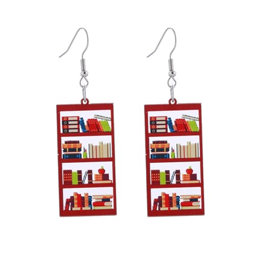 Buch-Ohrringe für Frauen, Acryl Bücherregal baumeln Ohrringe mit Buch, Bibliotheksohrringe, Buchstapel Bibliotheksohrringe, Bücherregal-Ohrringe, lustige Ohrringe, lustige Buchstapel Buch-Ohrringe für Frauen, Acryl Bücherregal baumeln Ohrringe mit Buch, Bibliotheksohrringe, Buchstapel Bibliotheksohrringe, Bücherregal-Ohrringe, lustige Ohrringe, lustige Buchstapel von Zvn Zojne
