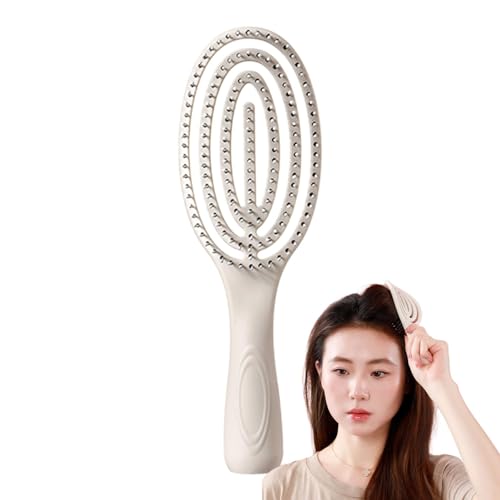 Defining Hair Brush - Frauen Männer Lockige Haarbürste mit langem Griff - Nasses oder trockenes Haar Bürste zum Kämmen und Formen von Haaren für Reisen, Geschäftsreisen, Friseursalon Defining Hair Brush - Frauen Männer Lockige Haarbürste mit langem Griff - Nasses oder trockenes Haar Bürste zum Kämmen und Formen von Haaren für Reisen, Geschäftsreisen, Friseursalon von Zvn Zojne