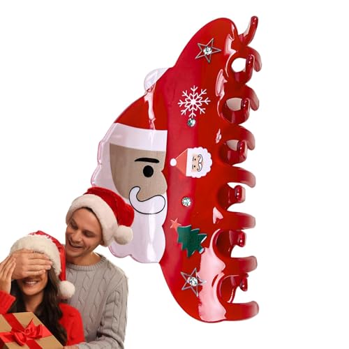 Weihnachtskrallenklammer, Krallenklammer für dickes Haar | Dicke Haarspange mit Strasssteinen, Weihnachts-Haarklammer,Weihnachtsaccessoires, trendige Damen-Haaraccessoires für Partys, Treffen, Verabre Weihnachtskrallenklammer, Krallenklammer für dickes Haar | Dicke Haarspange mit Strasssteinen, Weihnachts-Haarklammer,Weihnachtsaccessoires, trendige Damen-Haaraccessoires für Partys, Treffen, Verabre von Zvn Zojne