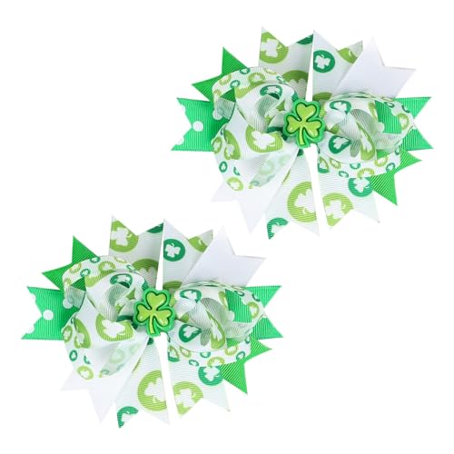 2 Stück Irische Feiertagsschleifen Haarspange Haarschmuck Haarnadel Haarteile für Mädchen Festival Spaß und besondere Anlässe von ZwaitL