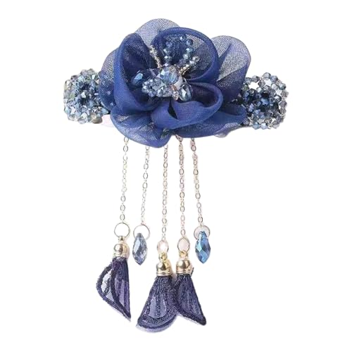 Elegante Blumen-Haarnadel mit Quasten, traditioneller chinesischer Stil, schöne Haarspange für Medien oder langes Haar von ZwaitL