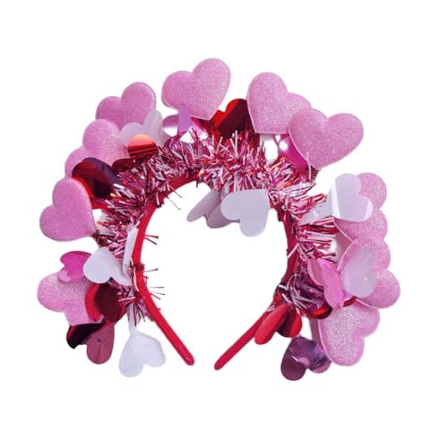 Haarreif mit Herzmotiv, für Festivals, Feiern und Fotoshootings, stilvolles Haarband, bequem, für Damen und Mädchen von ZwaitL