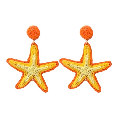 Praktische Strand-Seestern-Kreolen, einzigartige geometrische Designs, tragbare baumelnde Ohrringe für stilvolle Frauen tragen Bast, Einheitsgröße, Wie beschrieben, Wie beschrieben Praktische Strand-Seestern-Kreolen, einzigartige geometrische Designs, tragbare baumelnde Ohrringe für stilvolle Frauen tragen Bast, Einheitsgröße, Wie beschrieben, Wie beschrieben von ZwaitL