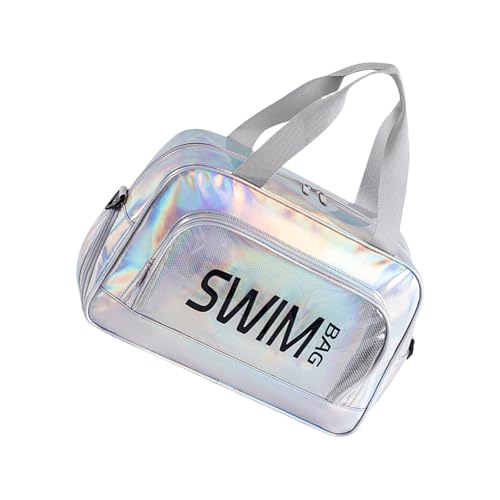 Reisetasche, Fitness-Tasche mit Schuhfach, Fitnessstudio, Sport, große Kapazität, Schwimmen, Training, Wochenender, Gepäck, Fitnessstudio, Fitness mit Trocken- und Nass-Trennung, silber, Mass Beauty Reisetasche, Fitness-Tasche mit Schuhfach, Fitnessstudio, Sport, große Kapazität, Schwimmen, Training, Wochenender, Gepäck, Fitnessstudio, Fitness mit Trocken- und Nass-Trennung, silber, Mass Beauty von ZwaitL