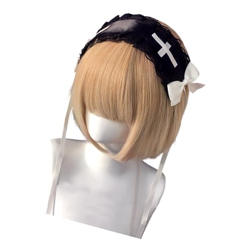 Spitzen-Stirnband mit Rüschen und Schleifendetails, das Ihren Look mit Raffinesse verschönert, geeignet für den täglichen Gebrauch und Festival von ZwaitL