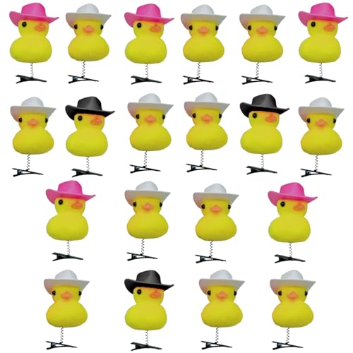 ZwaitL 1 x 5 x 10 x 20 Stück Haarspangen in Cartoon-Entenform für Urlaub, Frühling, Karneval, Pferdeschwanz, Pony, Haarnadel von ZwaitL