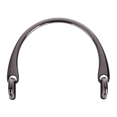 ZwaitL 1 x Taschengriff aus Legierung für Handtasche, Schultertasche, Cavity Black, Size:9.7x0.7cm/3.82x0.28''(approx) von ZwaitL
