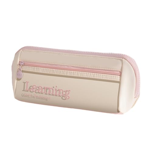 ZwaitL Ästhetisches Federmäppchen, praktisches Federmäppchen, transparente Bleistiftbeutel, große Kapazität, Stifttasche, Make-up-Tasche, Schule, Bürobedarf, transparentes Federmäppchen, ästhetisches von ZwaitL