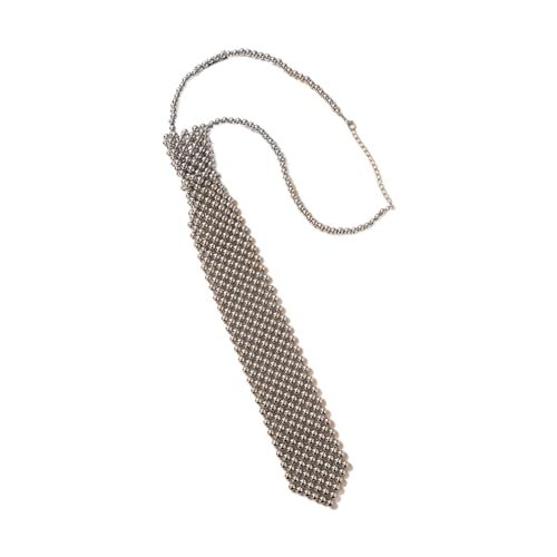 ZwaitL Anspruchsvolle Perlenkrawatte Halskette für Damen mit einem Hauch von Eleganz und zarter Perle, Length Width 6.2*0.4cm, Perlmutt von ZwaitL