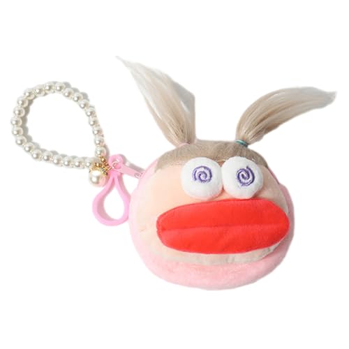 ZwaitL Cartoon Hangyodon Stickerei Plüsch Münzbörse Tragbare Tasche, Twin Ponytails Brow, Diameter about 10CM ZwaitL Cartoon Hangyodon Stickerei Plüsch Münzbörse Tragbare Tasche, Twin Ponytails Brow, Diameter about 10CM von ZwaitL