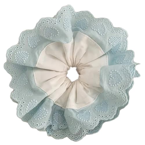 ZwaitL Doppellagige Haargummis für Damen und Mädchen, Pferdeschwanz-Halter, Spitzenbesatz, elastisches Seil, Kopfbedeckung von ZwaitL