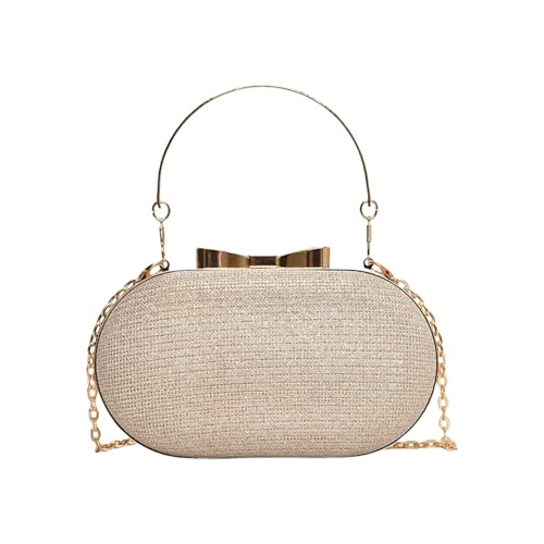 ZwaitL Elegante Abendtasche mit Strass-Kettenriemen für Hochzeiten und Partys, stilvolle Umhängetasche, professionelle Bürotasche, gold, One Size ZwaitL Elegante Abendtasche mit Strass-Kettenriemen für Hochzeiten und Partys, stilvolle Umhängetasche, professionelle Bürotasche, gold, One Size von ZwaitL