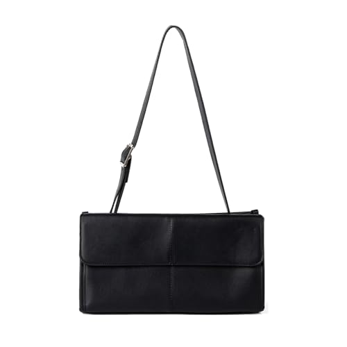 ZwaitL Filigrane koreanische Retro-Umhängetasche, hochwertiges PU-Leder, mehrere Fächer, Organizer, verstellbarer Riemen, für den täglichen Gebrauch, koreanische Handtasche für Damen, Schwarz , One ZwaitL Filigrane koreanische Retro-Umhängetasche, hochwertiges PU-Leder, mehrere Fächer, Organizer, verstellbarer Riemen, für den täglichen Gebrauch, koreanische Handtasche für Damen, Schwarz , One von ZwaitL