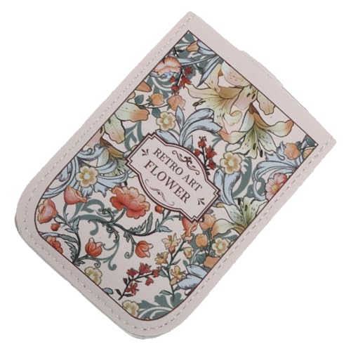 ZwaitL Flower Card Organizer Leather Cards Wallet Water Resistant Storage Case for Students Women Office Workers Sleeve, a von ZwaitL