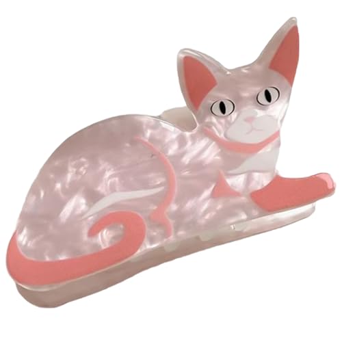 ZwaitL Haarklammer in Cartoon-Katzen-/Hundeform, Zöpfe, Pferdeschwanz, Damen, Hautpflege, Haarspange, elegant, Hochzeit, Party, Styling-Haar von ZwaitL