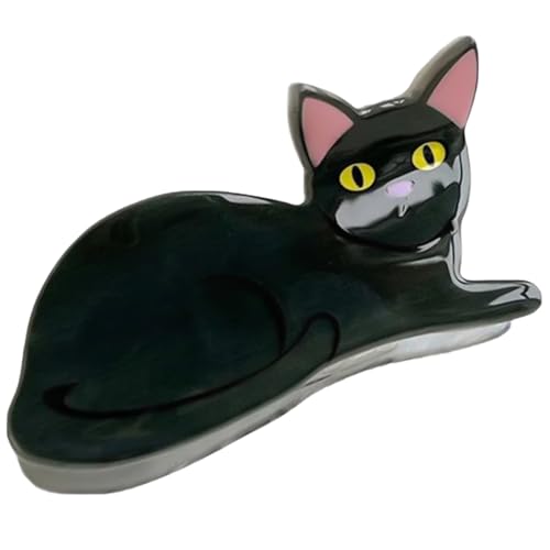 ZwaitL Haarklammer in Cartoon-Katzen-/Hundeform, Zöpfe, Pferdeschwanz, Damen, Hautpflege, Haarspange, elegant, Hochzeit, Party, Styling-Haar von ZwaitL
