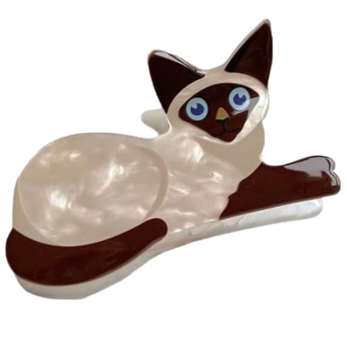 ZwaitL Haarklammer in Cartoon-Katzen-/Hundeform, Zöpfe, Pferdeschwanz, Damen, Hautpflege, Haarspange, elegant, Hochzeit, Party, Styling-Haar von ZwaitL