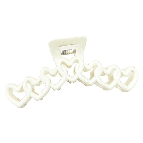 ZwaitL Haarklammer in Herzform, für Damen, Hautpflege, Camping, Pferdeschwanz, Kieferclip, multifunktional, zum Waschen von Gesichtshaaren von ZwaitL