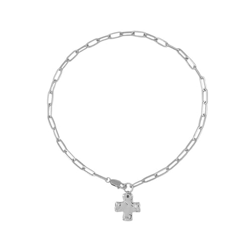 ZwaitL Halskette mit mehrlagigem Kruzifix-Anhänger, Edelstahl, Fischgrätenmuster, Schlangenkette, Modeschmuck, Damen, dicker Kruzifix-Anhänger für Sie, Einheitsgröße, Wie beschrieben, Wie beschrieben von ZwaitL