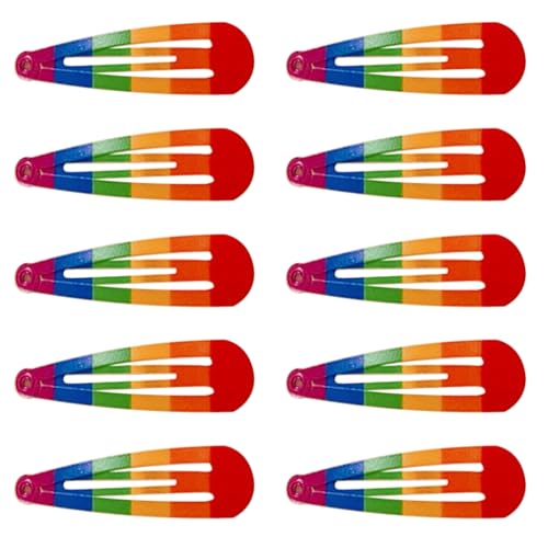 ZwaitL Ins Haarklammern, Regenbogenfarben, verschiedene Formen, für Damen, süßer Charm, Haarspange, ästhetisches Haar-Accessoire von ZwaitL