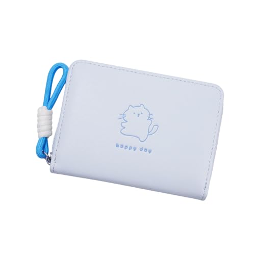 ZwaitL Lovely Cats Wallet Large Capacity Short Purse Card Case PU Leather Coin Purse Small Wallet with Card Holder for Daily Cats Short for Girl Coin Small Large Capacity Change Bag, B, Mass Beauty von ZwaitL