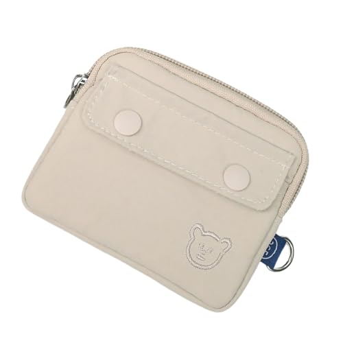 ZwaitL Sicherer geschlossener Münz-Organizer mit mehrschichtigen Kartenfächern, verschleißfestes Polyester, kompakte Brieftasche für Business und Entspannung, verschleißfester Münz-Organizer für von ZwaitL