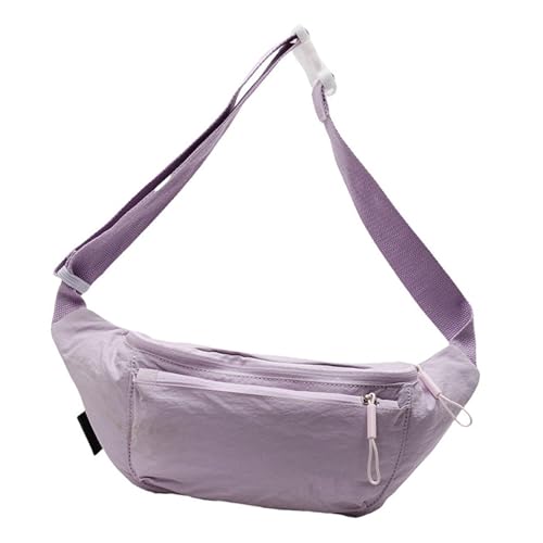 ZwaitL Sport-Umhängetasche, einfarbig, Reisetasche, lässig, Schultertasche, multifunktional, mit verstellbarem Riemen, für Damen, legere Schultertasche, Sportbrust mit verstellbarem Riemen, violett ZwaitL Sport-Umhängetasche, einfarbig, Reisetasche, lässig, Schultertasche, multifunktional, mit verstellbarem Riemen, für Damen, legere Schultertasche, Sportbrust mit verstellbarem Riemen, violett von ZwaitL