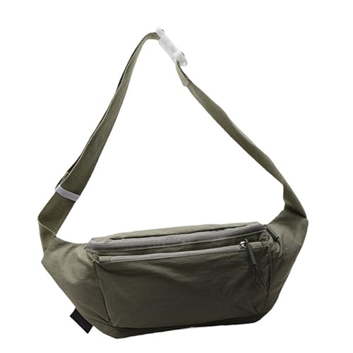 ZwaitL Sport-Umhängetasche, einfarbig, Reisetasche, lässig, Schultertasche, multifunktional, mit verstellbarem Riemen, für Damen, legere Schultertasche, Sportbrust mit verstellbarem Riemen, grün, One ZwaitL Sport-Umhängetasche, einfarbig, Reisetasche, lässig, Schultertasche, multifunktional, mit verstellbarem Riemen, für Damen, legere Schultertasche, Sportbrust mit verstellbarem Riemen, grün, One von ZwaitL