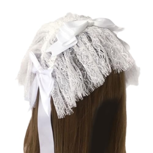 ZwaitL Stilvoller Spitzen-Haarreif, auffälliger Kopfschmuck, Kopfbedeckung für Cosplay, Make-up, Freizeitkleidung von ZwaitL