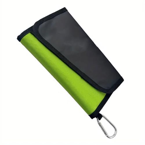 ZwaitL Tasche für künstliche Köder, weiche Tasche, Angelköder, Aufbewahrung, Geldbörse, Angelzubehör, Tasche mit Karabiner, PU-Nylon, Angeltasche von ZwaitL