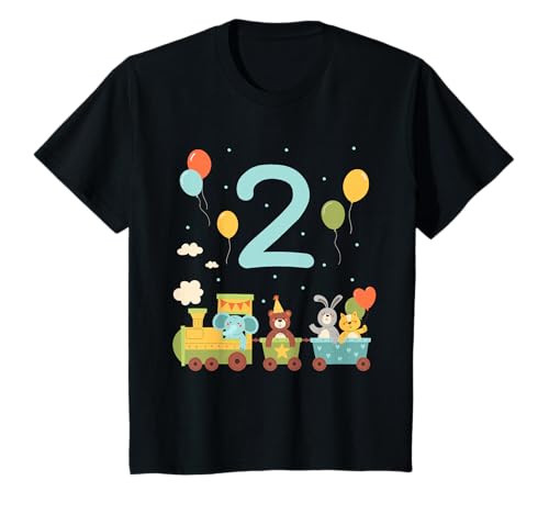 Kinder Ich bin Zwei Jahre Zweiter Geburtstag Junge Zug Train T-Shirt Kinder Ich bin Zwei Jahre Zweiter Geburtstag Junge Zug Train T-Shirt von Zwei Jahre Jungs 2ter Geburtstag Junge Zug