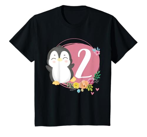 Geburtstag 2 Pinguin Zweiter Geburtstag Mädchen 2 Jahre alt T-Shirt Geburtstag 2 Pinguin Zweiter Geburtstag Mädchen 2 Jahre alt T-Shirt von Zwei Jahre Pinguin 2 Geburtstag Regenbogen Mädchen