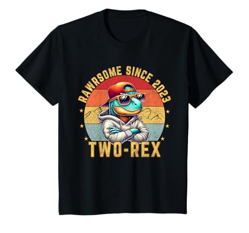 Kinder Zwei Rex 2. Geburtstag Dinosaurier Zweiter Geburtstag 2 T-Shirt Kinder Zwei Rex 2. Geburtstag Dinosaurier Zweiter Geburtstag 2 T-Shirt von Zwei Rex-Geschenke zum 2. Geburtstag