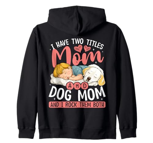 Mama Und Hundemama Rocken Beide Süß Kapuzenjacke Mama Und Hundemama Rocken Beide Süß Kapuzenjacke von Zwei Titel: Mama Und Dog Mom Apparel