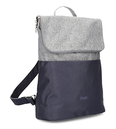 Damen City-Rucksack wasserabweisend KIM KIR 110 (6/9 Liter) Daypack Bicolor urbaner Canvas-Stil, wasserdichter Reißverschluss gepolsterter Rücken funktional & praktisch gute Innenausstattung (ink) von Zwei