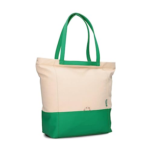 Damen Shopper Fiorella FI200 (18 Liter) Tote Bag & Schulter-Tasche 2-in-1, robustes Material, extra langer Schultergurt, bunte Farben, auch als Strand-Tasche geeignet, gute Innenausstattung (sand) von Zwei