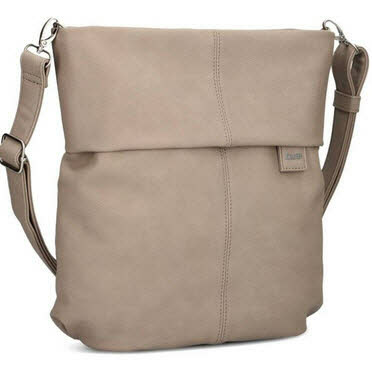 Handtaschen m. RV  camel  div. Synth. von Zwei